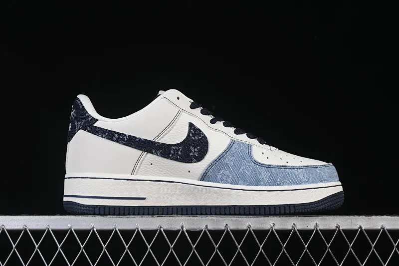 All Categories Nk Air Force 1 Air Force Series Nk Air Force 1 Low Air Force Low Nike Air Force 1'07 Low LV Joint Spliced ​​Denim Air Force One Low Casual Sneakers SC0601-556